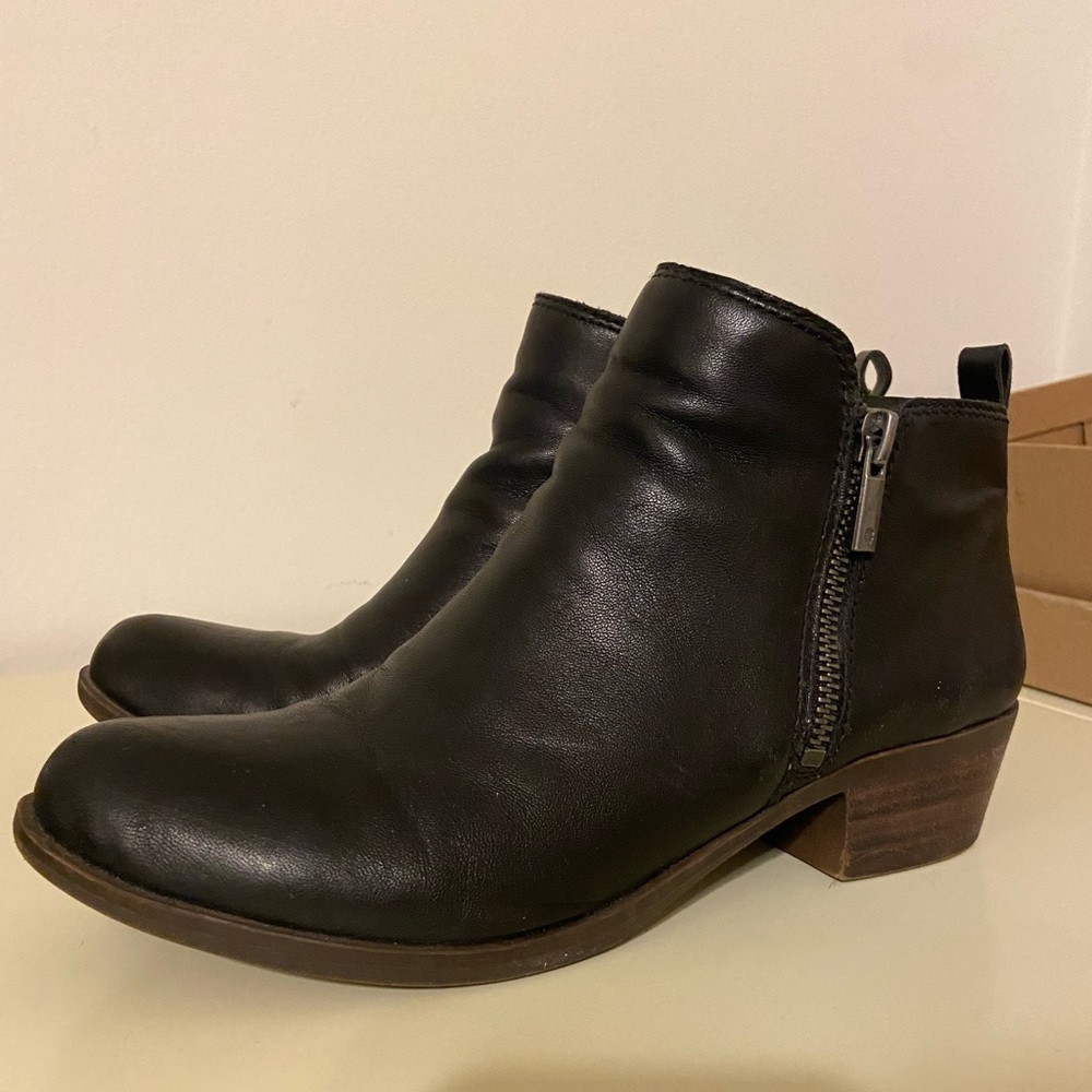 Lucky Brand Basel Ankle Boots - Black 8.5